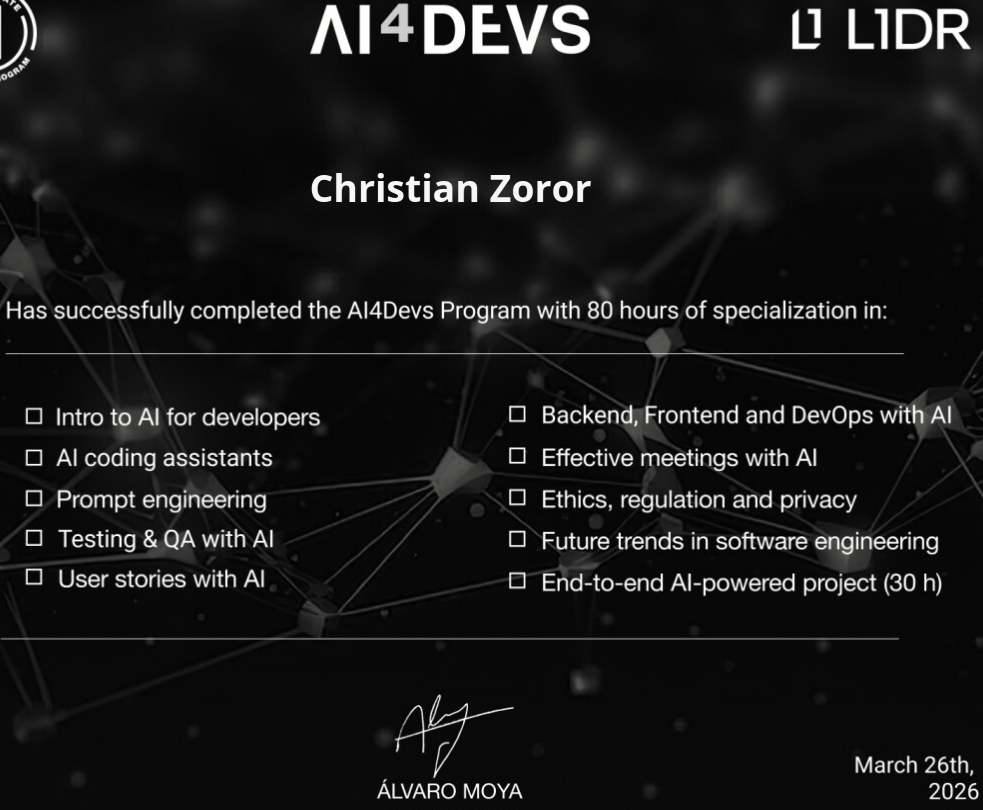 Master AI for software development